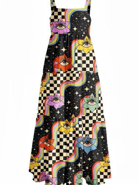 Psychedelic Mid Dress
